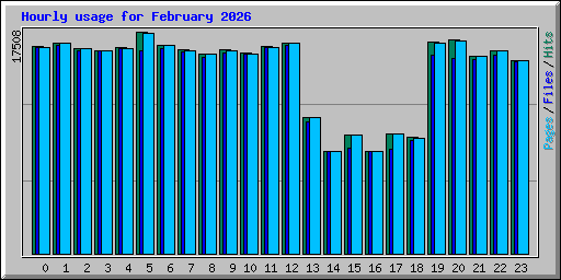 Hourly usage for February 2026
